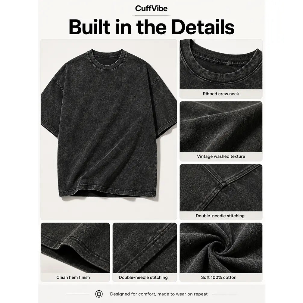 Men's 230g Soft Quilted Vintage Brand T-Shirt - Washable Cat Quarrel Moment Print, Summer Tops, Layer-Friendly, Cargo-Inspired Vibe, Shade-Ready, Holiday & Father's Day Gift
