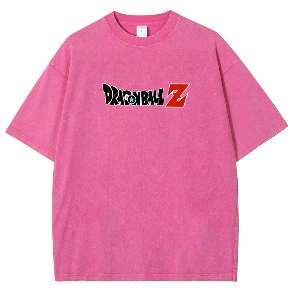 Dragon Ball DBZ Goku Anime Washed Graphic Tees Funny Japanese Cartoon Distressed Shirt 90s Vintage Streetwear Unisex Summer Gift"