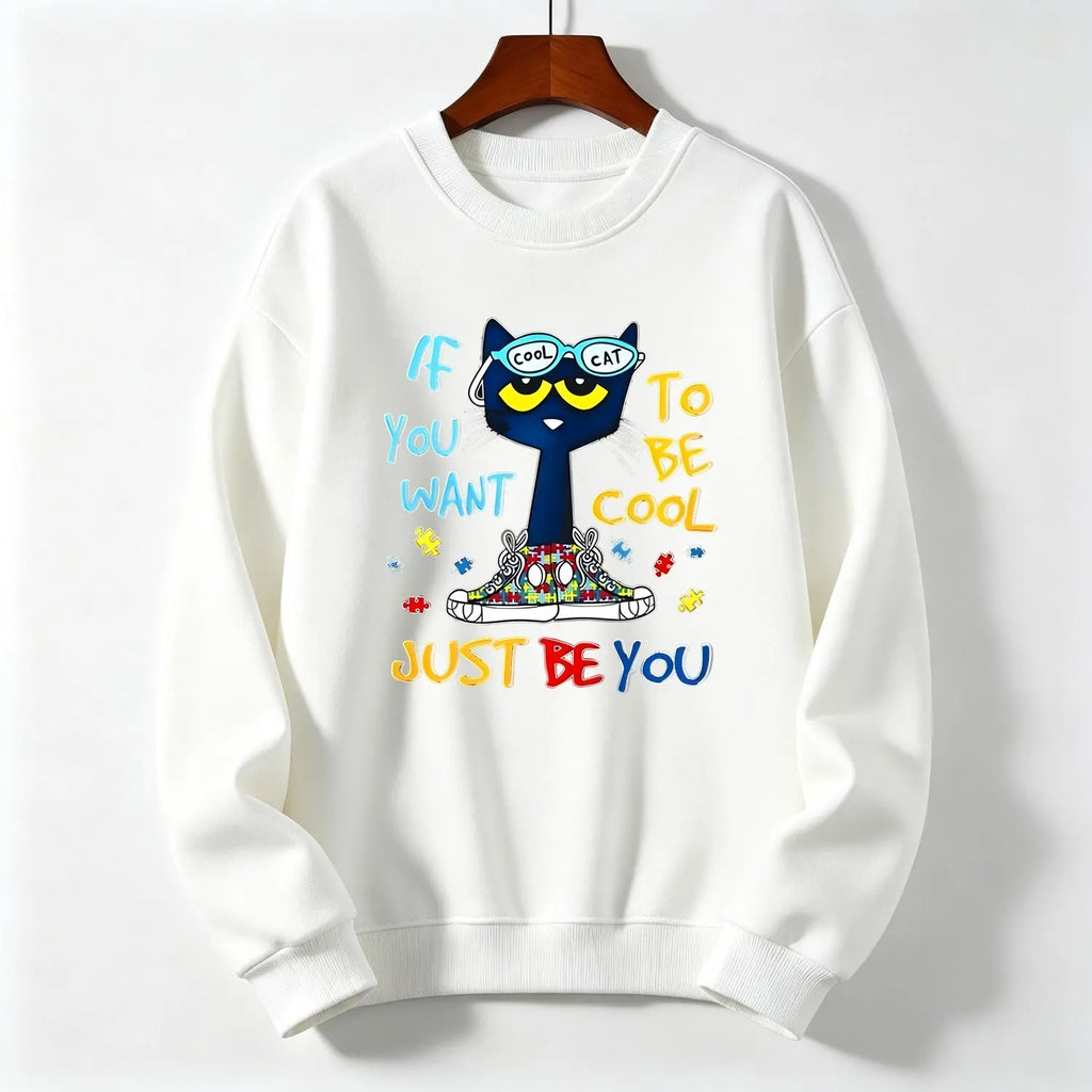 Pete The Cat Graphic Unisex Tee For Men And Women Featuring Cute Cartoon Character Design Perfect Gift For Childhood Memories Crewneck Short Sleeve Top