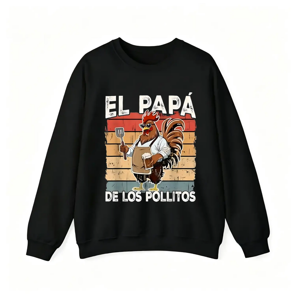 Cotton El Papa de lo pollitos funny Spanish Dia del Padre T-Shirt
