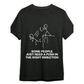 Some People Just Need A Push Funny Sarcastic Quotes Gift T-Shirts Funny Men's T-Shirts, Halloween, Thanksgiving, Christmas Gift, Suitable For Men, Women, Family And Friends, Black Casual Short-Sleeved Crew Neck T-Shirt