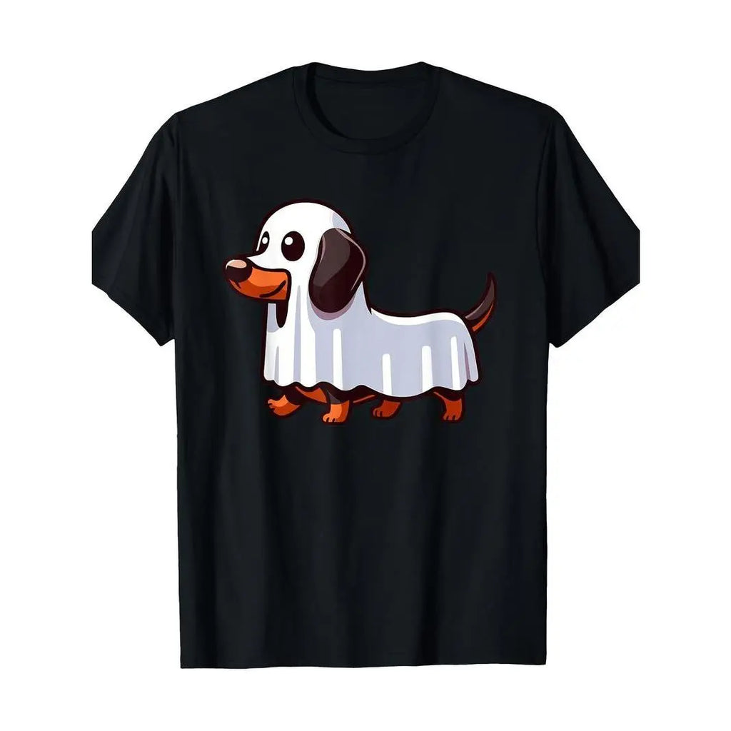 Spooky Dachshund Dog Halloween Costume T-Shirt For Men Women And Kids
