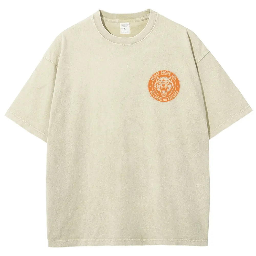 Sport Gym Wolves Oversized Tee Oversize Unisex Washed T-Shirt for Women and Men's Unisex Fit Batik Cotton Oversize Streetwear Menswear Super Soft Pre-Shrunk,back to school,back to school shopping,clothes for back to school,first day of school outfits