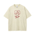 Women's Unisex Fit Round Neck Christian "Love Like Jesus" Hot Stamping Love Message Print Washed Cotton T-Shirt - Casual Fashion Apparel, Lightweight Breathable Short Sleeve Daily Wear Top