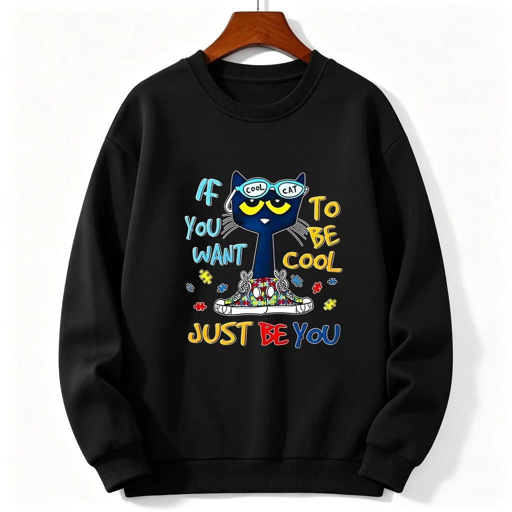 Pete The Cat Graphic Unisex Tee For Men And Women Featuring Cute Cartoon Character Design Perfect Gift For Childhood Memories Crewneck Short Sleeve Top