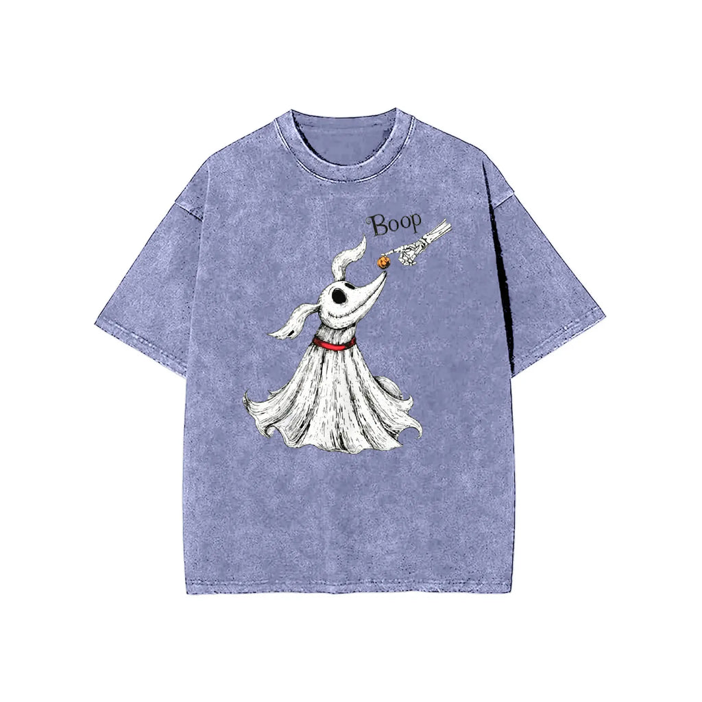 Zero Dog Boop Skeleton Hand Funny T-Shirt, Halloween Trip Tee, Nightmare Before Christmas Matching Shirt