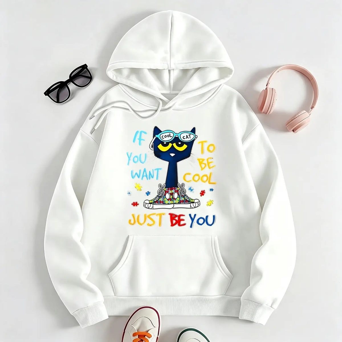 Pete The Cat Graphic Unisex Tee For Men And Women Featuring Cute Cartoon Character Design Perfect Gift For Childhood Memories Crewneck Short Sleeve Top