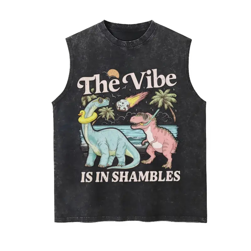 The Vibe Is In Shambles TShirt, Funny Dinosaur Sweatshirt, Cute Mental Health Tee Gift, Gift For Her