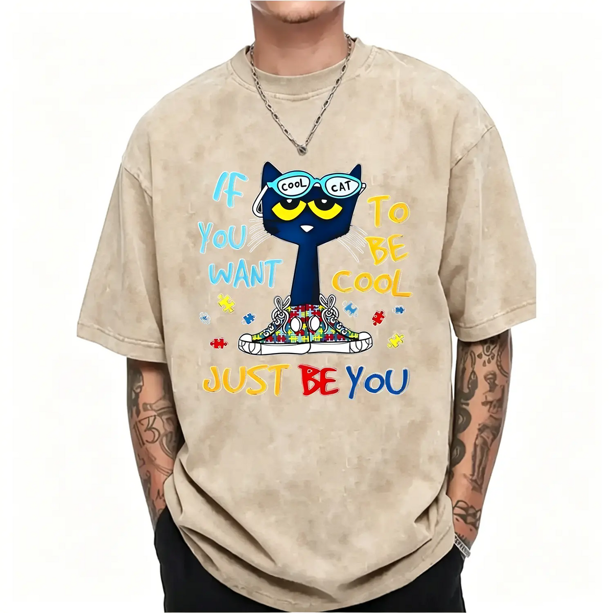 Pete The Cat Graphic Unisex Tee For Men And Women Featuring Cute Cartoon Character Design Perfect Gift For Childhood Memories Crewneck Short Sleeve Top