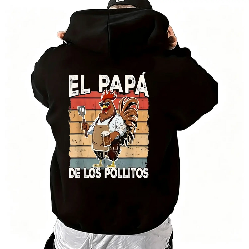 Cotton El Papa de lo pollitos funny Spanish Dia del Padre T-Shirt