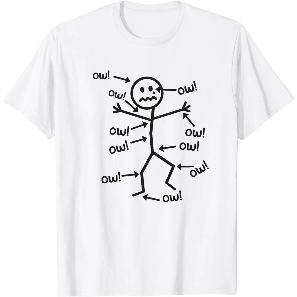 Women's Funny Graphic Print Pain Awareness Tee - Breathable Crew Neck Short-Sleeve Simple Tee, Durable Stitching, Machine-Washable, Easy Styling, All-Seasons Casual Streetwear Top