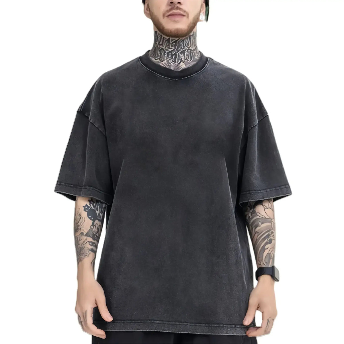 My Dress-Up Darling Marin Kitagawa Unisex Heavyweight Anime T-Shirt - 230GSM Cotton, Oversized Menswear Fit, Round Neck, Short Sleeve, Pink Sakura Bold Back Print, Relaxed Streetwear, Cold Wash, Size S (For Anime Lovers, Collectors), Graphic