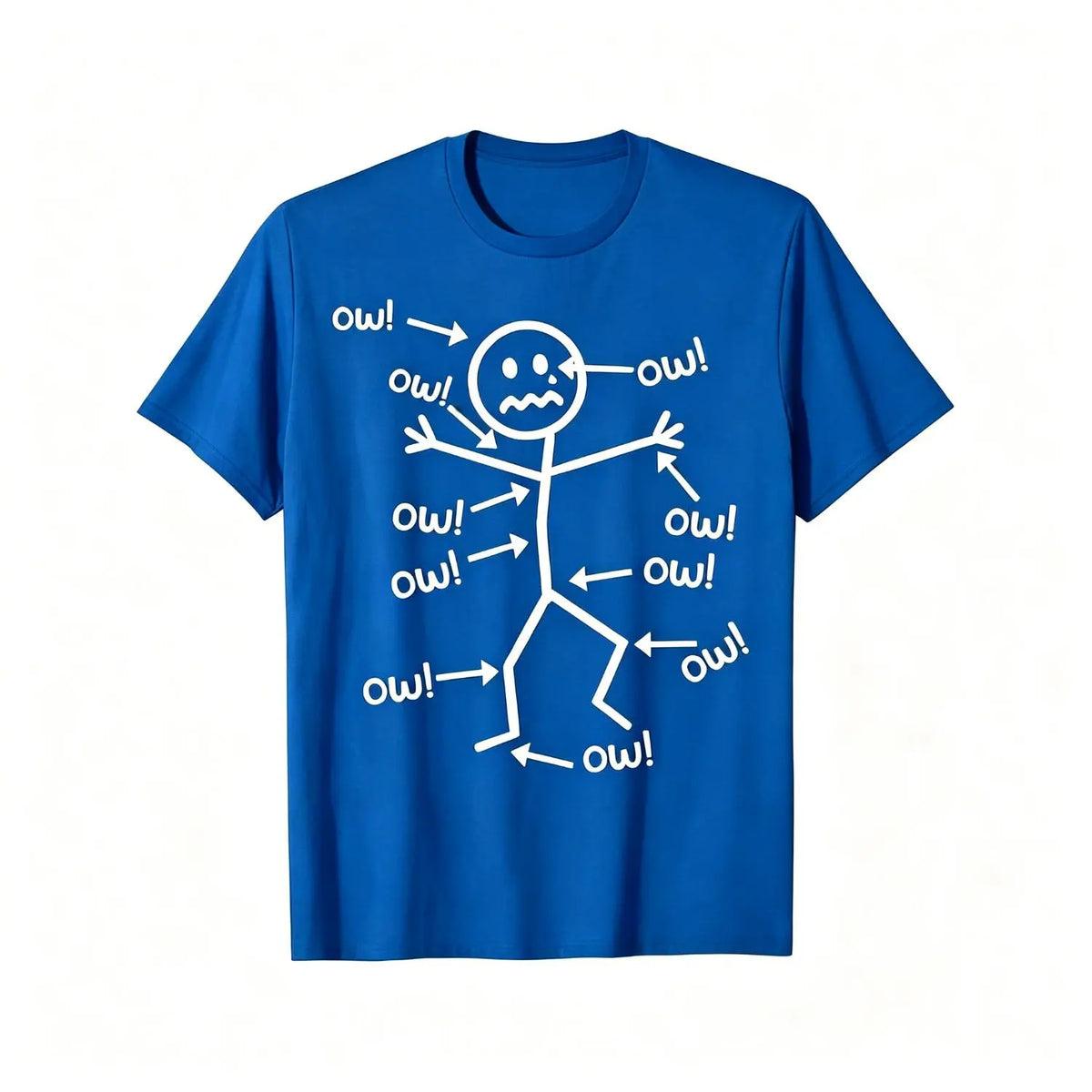 Women's Funny Graphic Print Pain Awareness Tee - Breathable Crew Neck Short-Sleeve Simple Tee, Durable Stitching, Machine-Washable, Easy Styling, All-Seasons Casual Streetwear Top