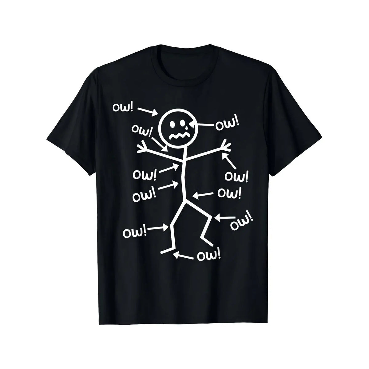Women's Funny Graphic Print Pain Awareness Tee - Breathable Crew Neck Short-Sleeve Simple Tee, Durable Stitching, Machine-Washable, Easy Styling, All-Seasons Casual Streetwear Top