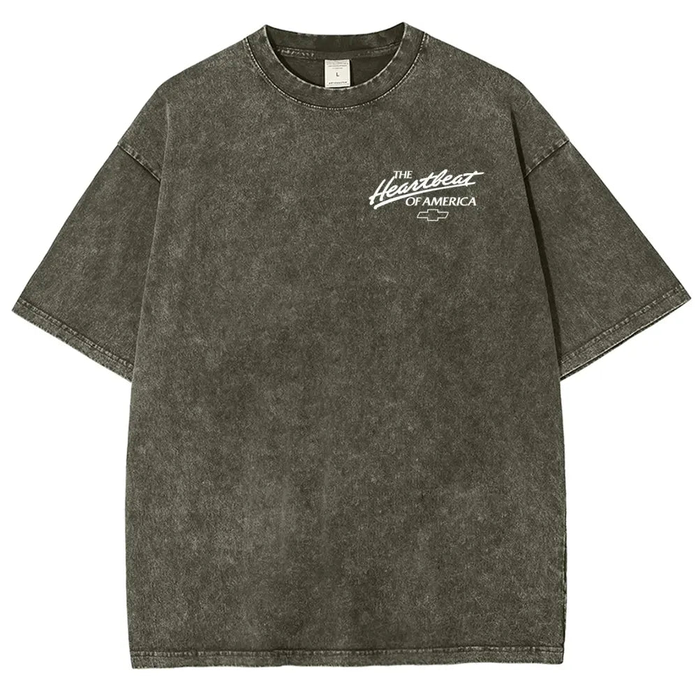 Truck Car Graphic Vintage Washed Tee 90s Men's Graphic Tee t Shirts Funny Graphic Tee Good Graphic Tees Graphic Tees Streetwear Outfits Men Vacation Outfits Oversized Tshirt Men,clothes for back to school,first day of school outfits