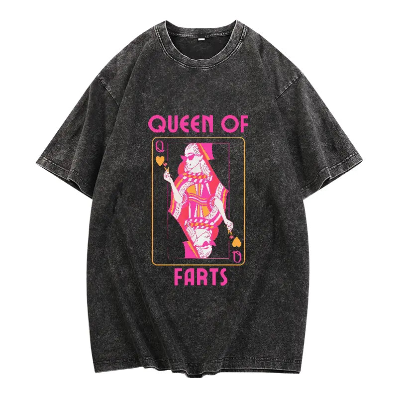 "Queen Of Farts T Shirt, Funny Joke Tee, Inappropriate Fart Shirt, Prank Gift For Her, Embarrassing Humor Shirt, Unisex Short Sleeve Tee "